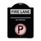 Signmission Fire Lane No Parking W/ No Parking Heavy-Gauge Aluminum Architectural Sign, 24" x 18", BS-1824-24010 A-DES-BS-1824-24010 - alternate 1